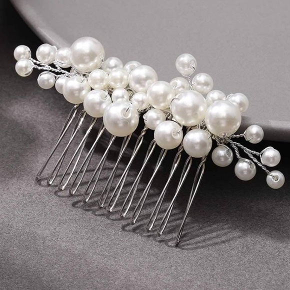 Pearl Hair Comb - Picture 1 of 2